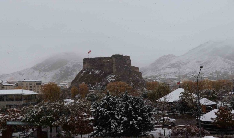 Oltuya mevsimin ilk karı yağdı