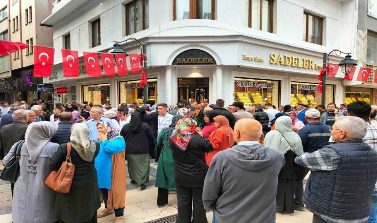 Orduda kuyumcudaki izdiham olayı