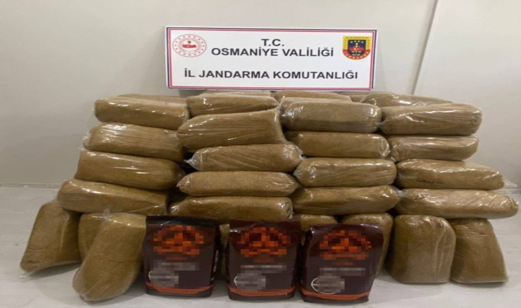 Osmaniyede 750 kilogram kaçak tütün ele geçirildi