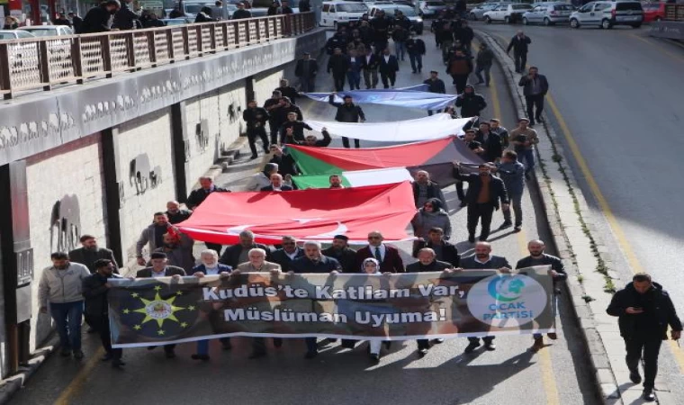 Osmanlı Ocakları Kudüs için yürüyüş ve miting düzenledi