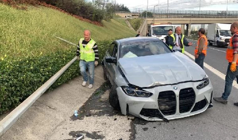 (Özel) TEM’de çarpıp kaçan otomobil zincirleme kazaya neden oldu: 4 yaralı