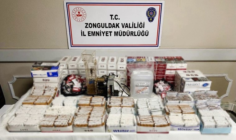 Polis baskınında litrelerce kaçak alkol ele geçirildi