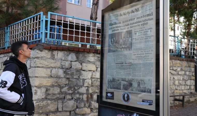 Safranbolu, sokakları 10 Kasım 1938in gazete manşetleriyle donattı