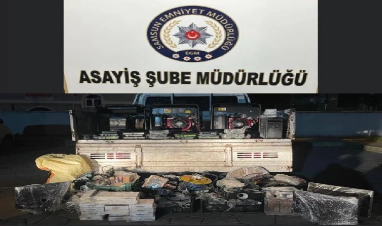 Samsun’da 1 milyon 100 bin lira değerindeki hırsızlığa 5 gözaltı