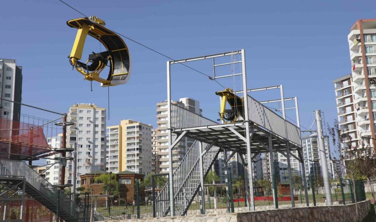 Sarıçam Atatürk Parkında teleferik ve zıpzıp hizmete girecek