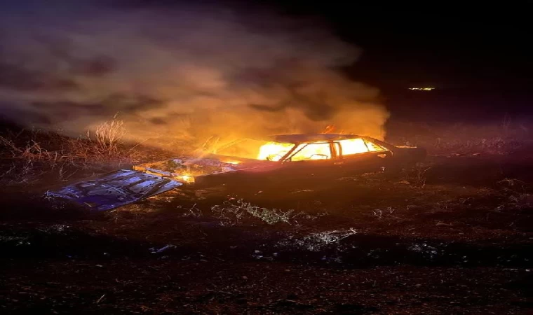 Siirt’te şarampole devrilen otomobil alev aldı: 6 ölü, 1 yaralı/ Ek fotoğraflar