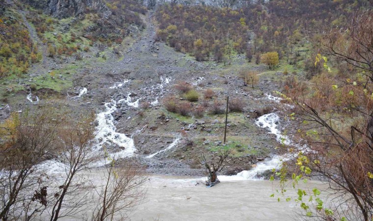 Şırnakta sağanak sonrası çaylardaki su seviyesi yükseldi