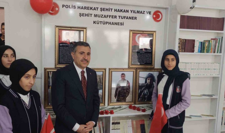 Şırnakta şehit polisler adına kütüphane açıldı