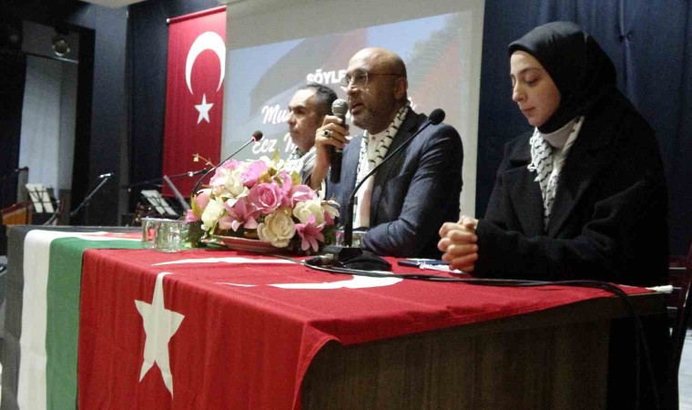 Tavşanlıdaki panelde Filistin Tarihi ve Son Gelişmeler anlatıldı