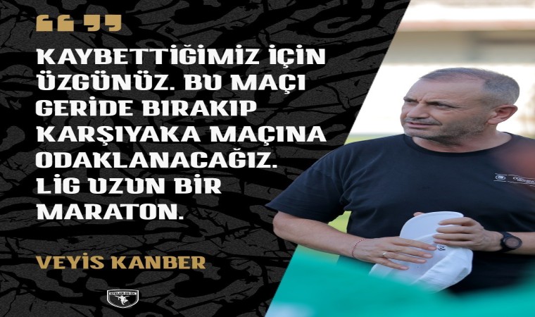 Teknik Direktör Kanber: “Elimize geçen fırsatı değerlendiremedik”