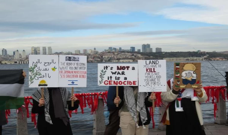 Üsküdar’da İsrail protestosu