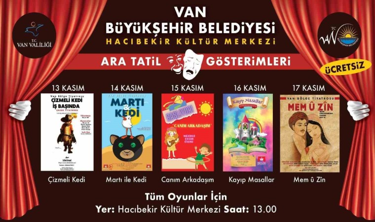 Van Büyükşehir Belediyesinden öğrencilere ara tatil hediyesi