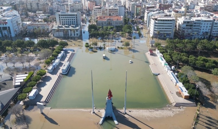 Venedike dönen İskenderun dron ile görüntülendi