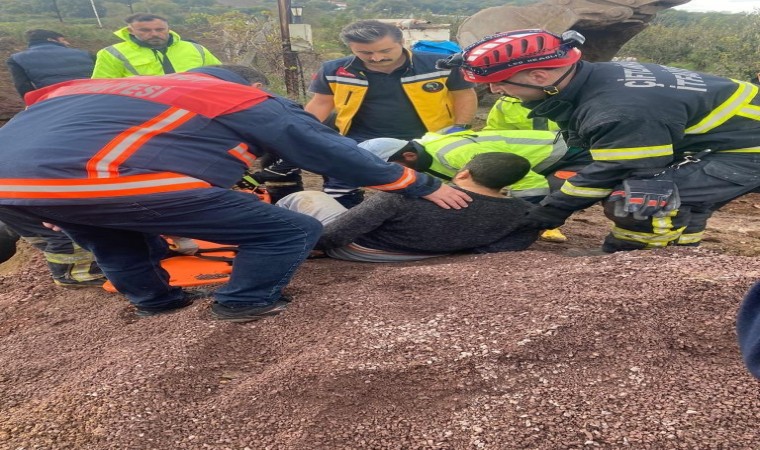 Yalovada göçük sonucu toprak altında kalan işçi kurtarıldı