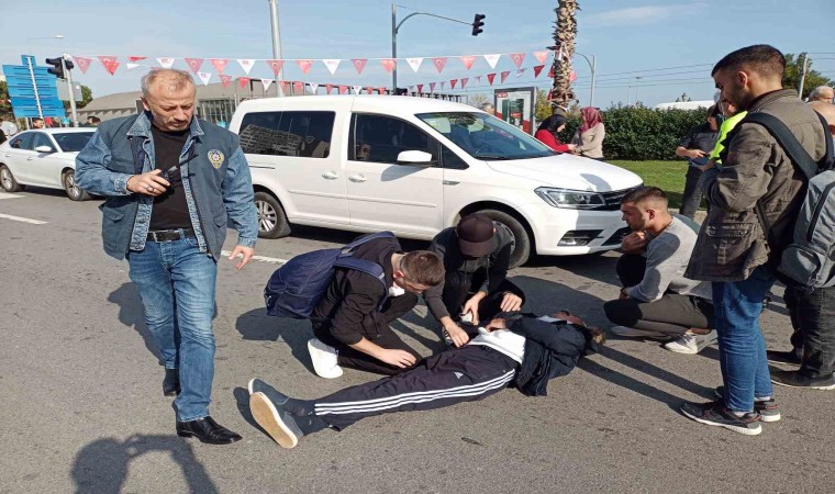 Yaya geçidinde kaza: 1 yaralı