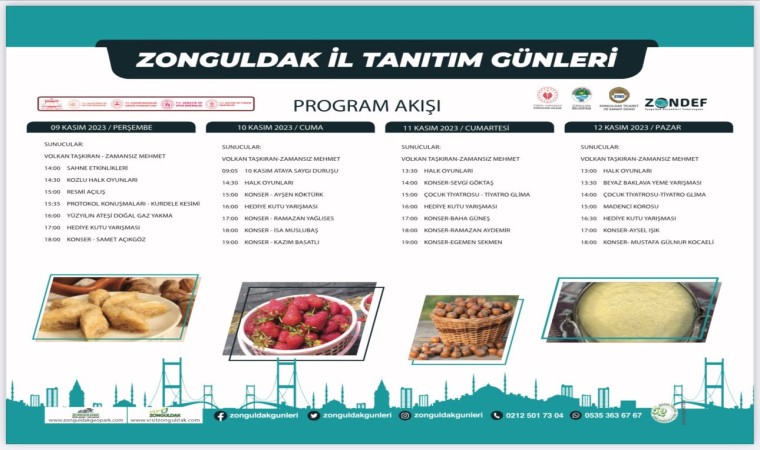 Zonguldak Tanıtım Günlerinin program akışı belli oldu