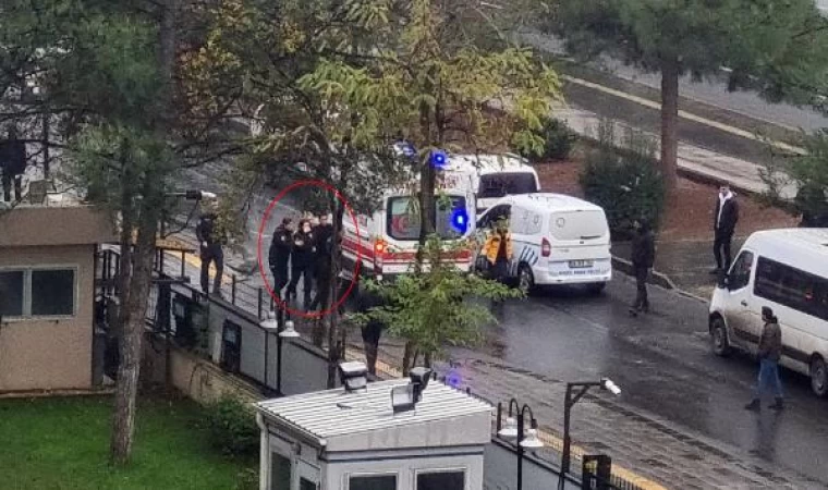 Adliyede çıkan kavgada atılan damacana polisin burnunu kırdı: 4 gözaltı