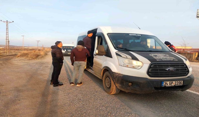 Ahlatta öğrenci servisleri denetlendi