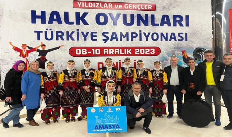 Amasya halk oyunları ekibine jüri özel ödülü