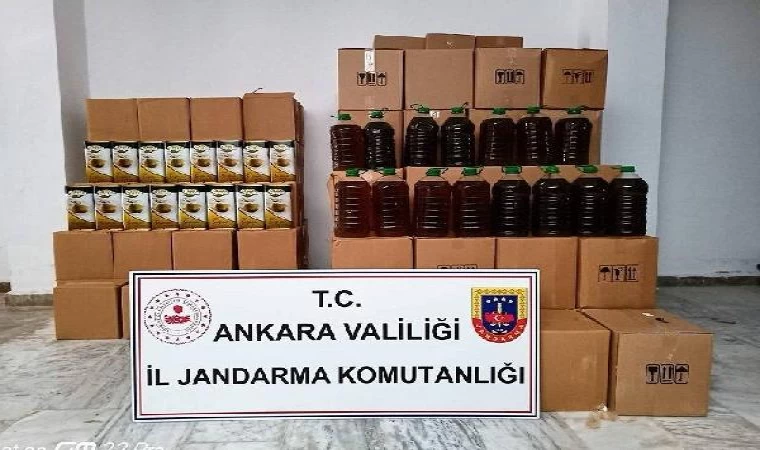 Ankara’da 1,5 milyon lira değerinde kaçak zeytinyağı ele geçirildi