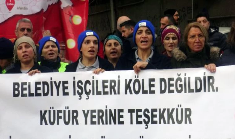 Avcılar’da temizlik işçisine saldırı protesto edildi