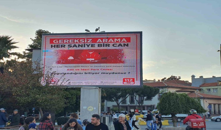 Aydında 112den duyarlılık çağrısı: “Gereksiz arama, her saniye bir can”