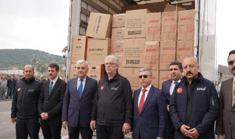 Azerbaycan’dan Kahramanmaraş’a 18 tonluk yardım malzemesi