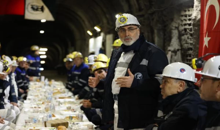 Bakan Işıkhan, maden işçileriyle buluştu