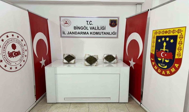 Bingölde 3 kilo esrar ele geçirildi