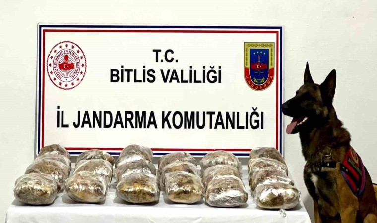 Bitliste 20 kilo 250 gram kubar esrar ele geçirildi