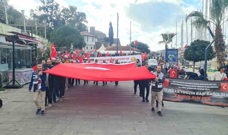 Bodrumda İsrail protestosu