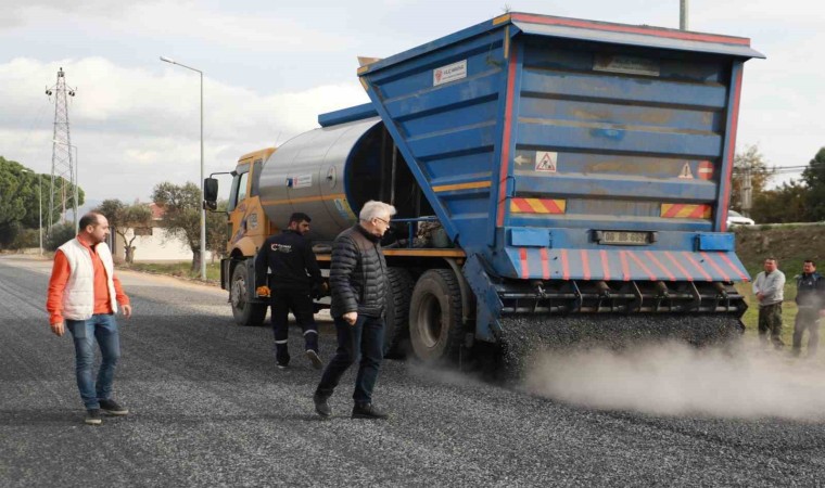 Burhaniyede bağlantı yolu kullanıma açıldı