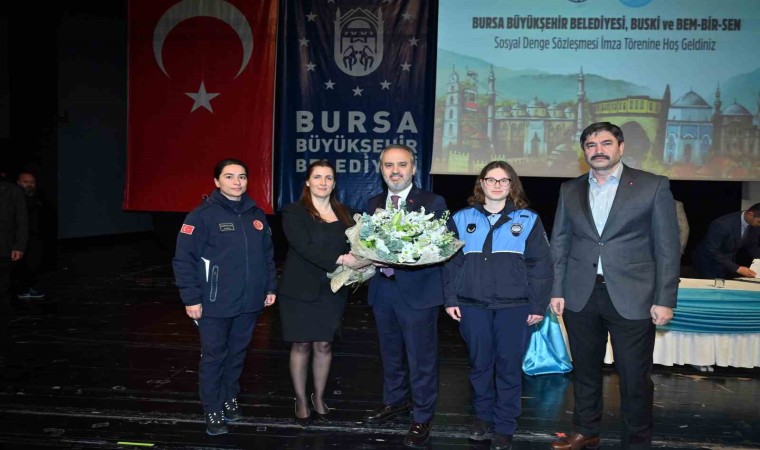 Bursa Büyükşehir Belediyesi memuruna ‘tavandan destek