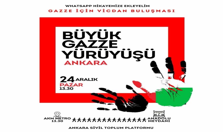 ‘Büyük Gazze Yürüyüşü ile İsrail protesto edilecek