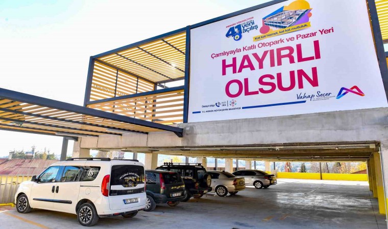 Çok amaçlı Çamlıyayla Katlı Otopark kullanıma açıldı