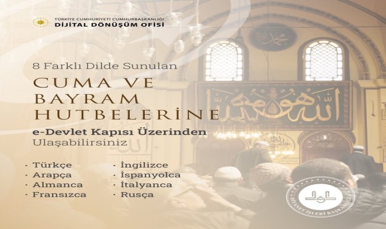 Cuma namazı ve bayram namazı hutbeleri 8 dilde