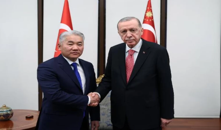 Cumhurbaşkanı Erdoğan, Moğolistan Millî Güvenlik Konseyi Sekreteri Enkhbayar’ı kabul etti