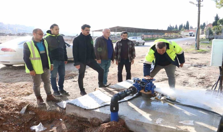 Demircinin içme suyu terfi hattı çalışmaları tamamlandı