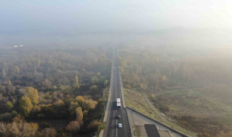 Diyarbakırda sis altında kalan Hevsel Bahçeleri dron ile görüntülendi