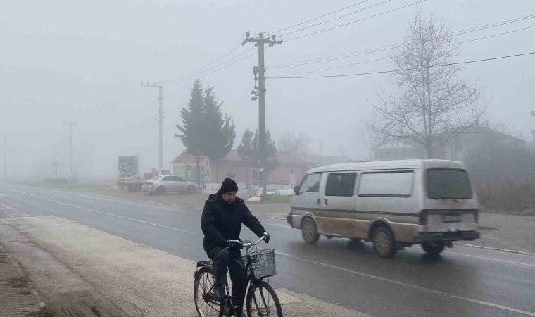 Düzcede sis etkili oluyor