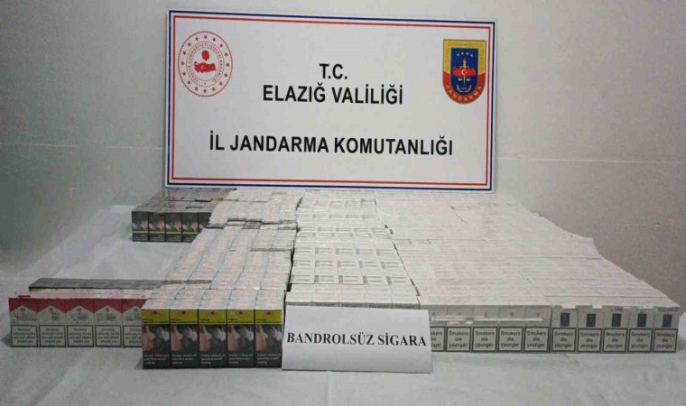 Elazığda 2 bin 100 paket kaçak sigara ele geçildi