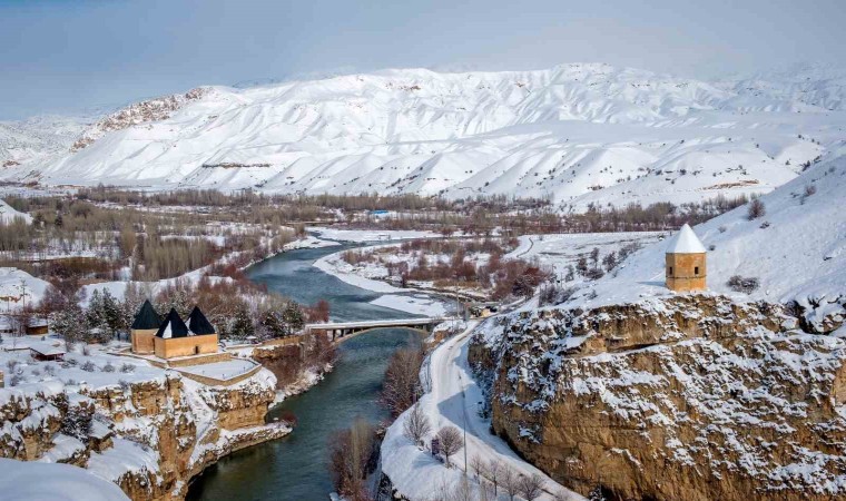 Erzincanda kartpostallık kış fotoğrafları