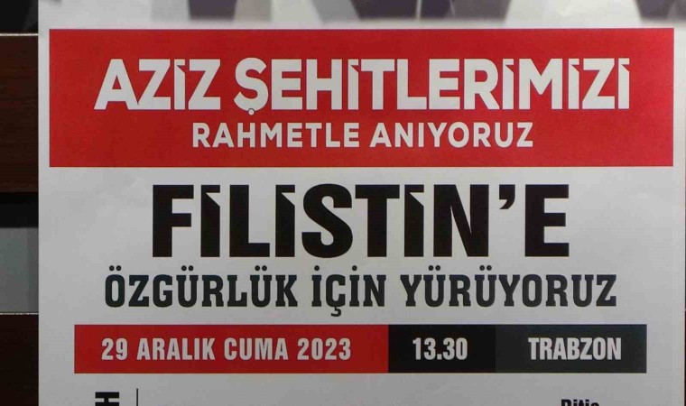 HAK-İŞ Filistine destek için Trabzonda miting düzenleyecek