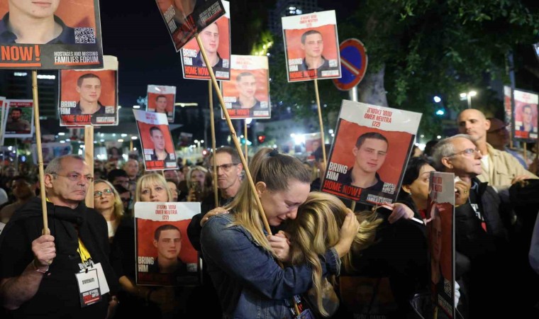 İsrailde esir protestosu: “Netanyahu iktidardayken hayatımız bu, felaket üstüne felaket”