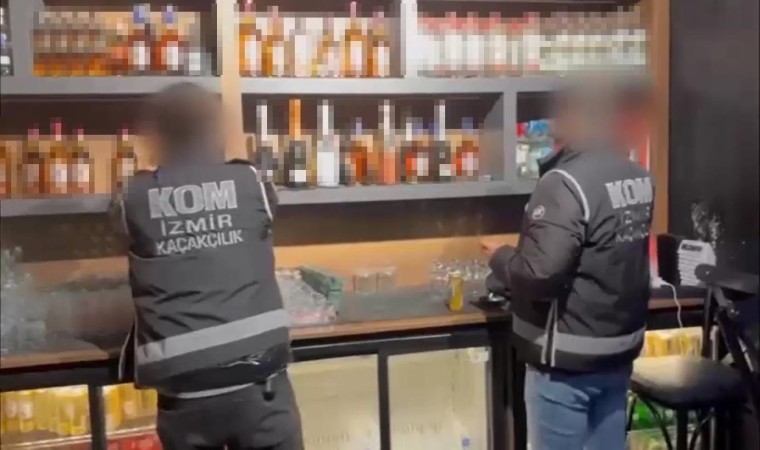 İzmir polisinden yılbaşı öncesi kaçak ve sahte alkol kaçakçılarına büyük baskın