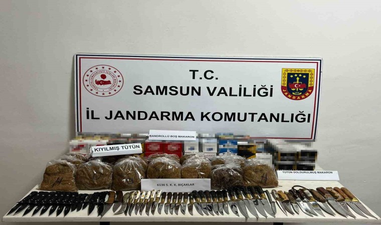 Jandarma tütün mamulleri ele geçirdi