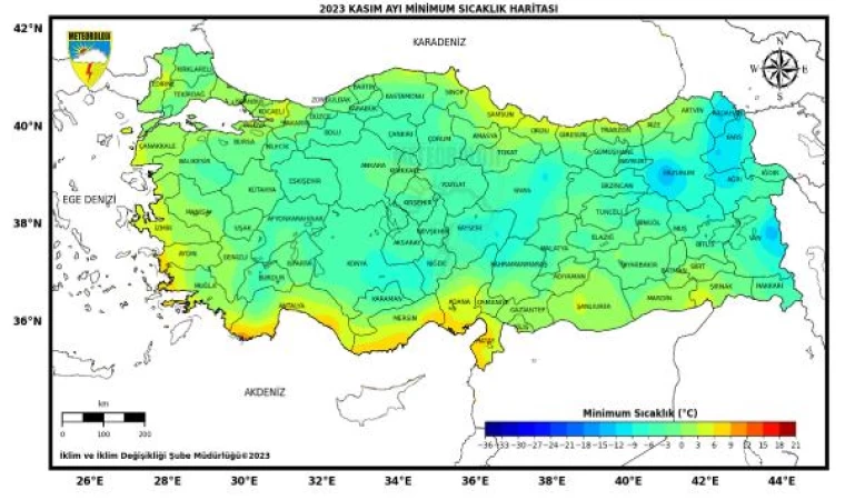 Kasımda, 67 merkezde ekstrem sıcaklık rekoru kırıldı