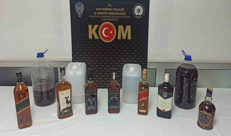 Kastamonuda yılbaşı öncesinde sahte alkol operasyonu: 2 gözaltı