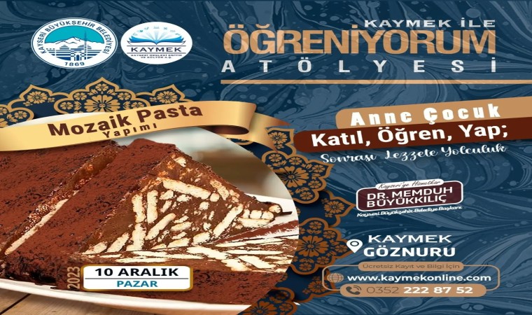 KAYMEKten Anne - Çocuk Mozaik Pasta Yapımı Etkinliği