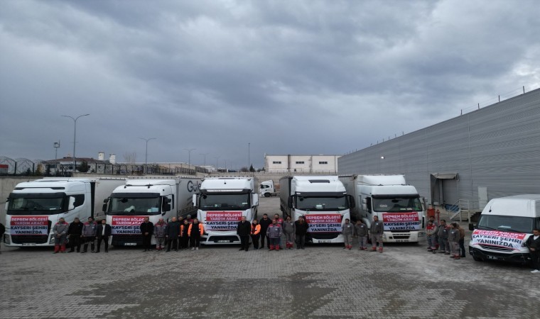 Kayseri Deprem Koordinasyon Merkezinin yardım eli Malatyaya uzandı